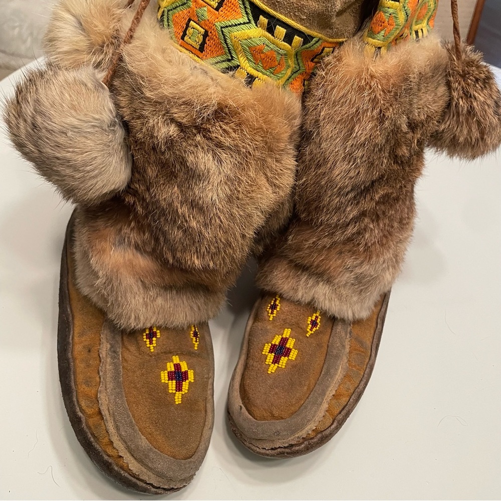 Beaded, Fur Mukluks